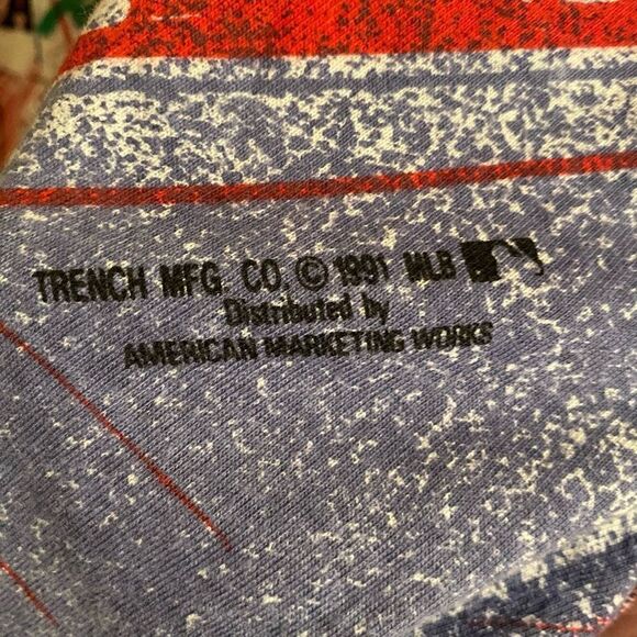 Men's Vintage Minnesota Twins Graffiti All Over Print Baseball T-Shirt Blue XL - Picture 9 of 11